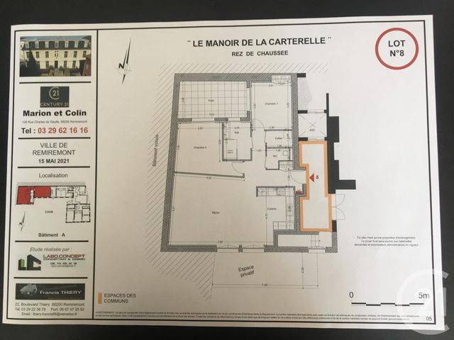 Appartement F2 à vendre - 3 pièces - 108.0 m2 - REMIREMONT - 88 - LORRAINE - Century 21 Marion Et Colin