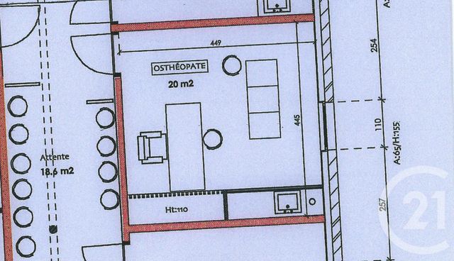 commerce à louer - 19.86 m2 - REMIREMONT - 88 - LORRAINE - Century 21 Marion Et Colin